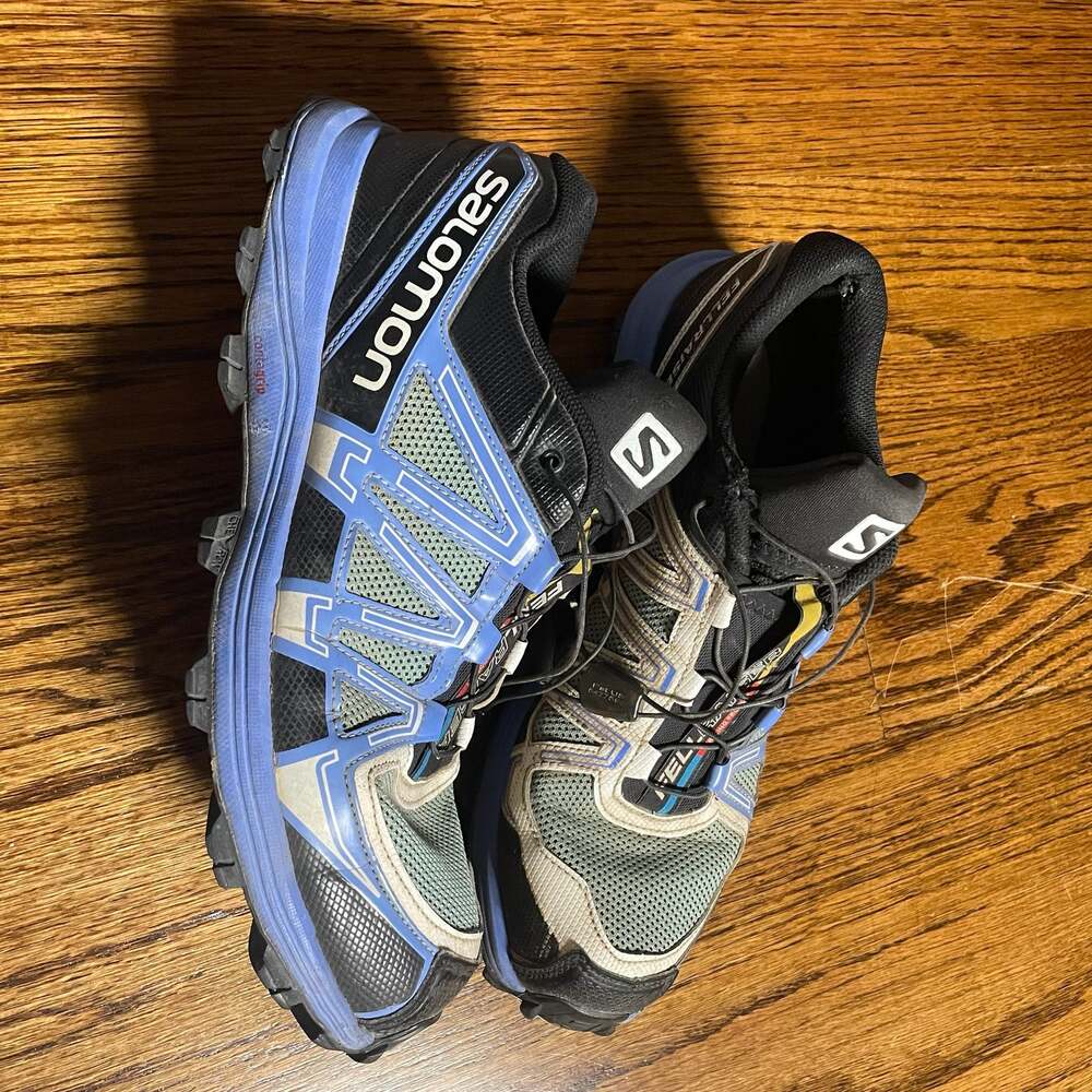 Salomon Fellraiser Trail Running Shoes Blue Black Size US 8.5